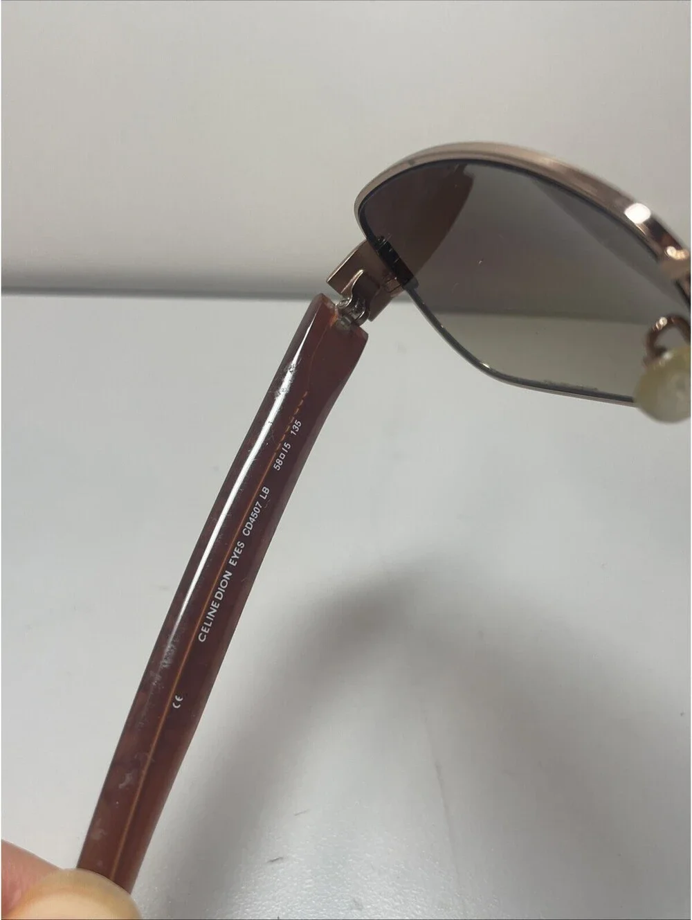 Celine Dion Gold/Polarized Sunglasses CD4507 LB